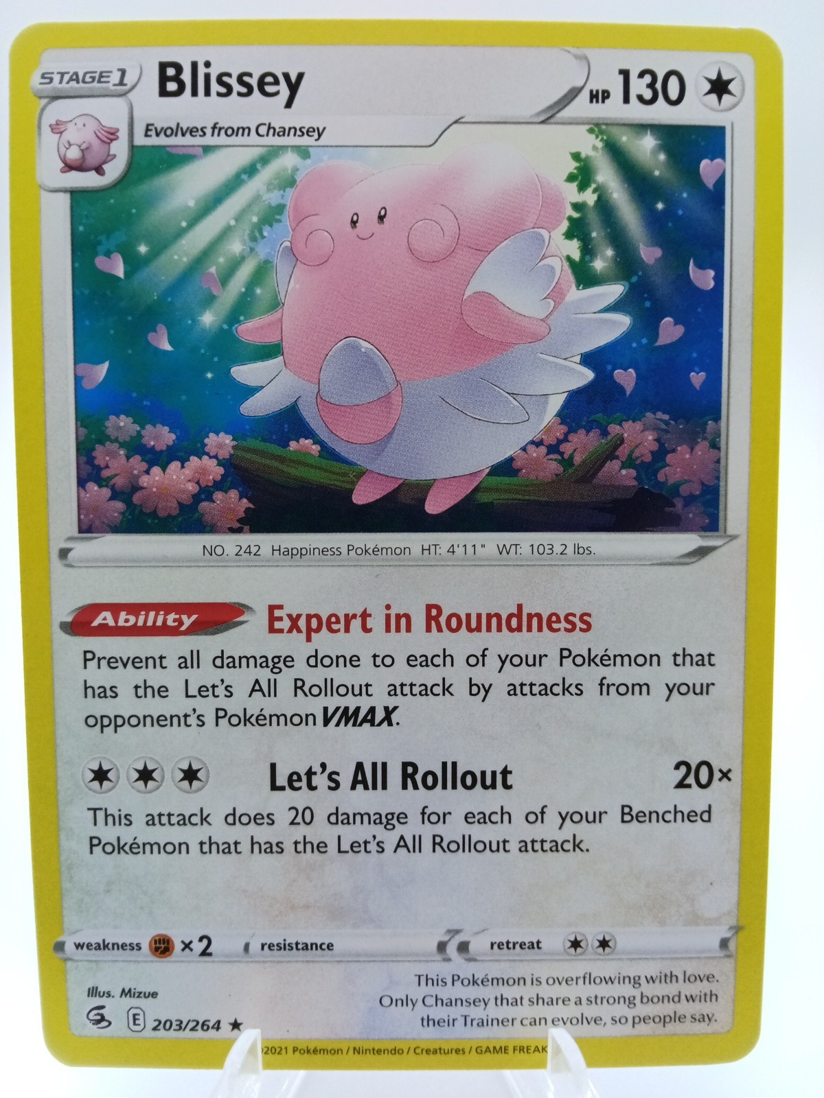2021 Pokemon Fusion Strike Blissey #203