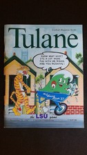 1987 LSU TIGERS VS TULANE GREEN WAVE VINTAGE FOOTBALL PROGRAM