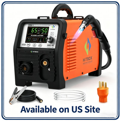 Hitbox 65A Digital Plasma Cutter Non-HF Non-Touch Pilot Arc IGBT Cutting Machine