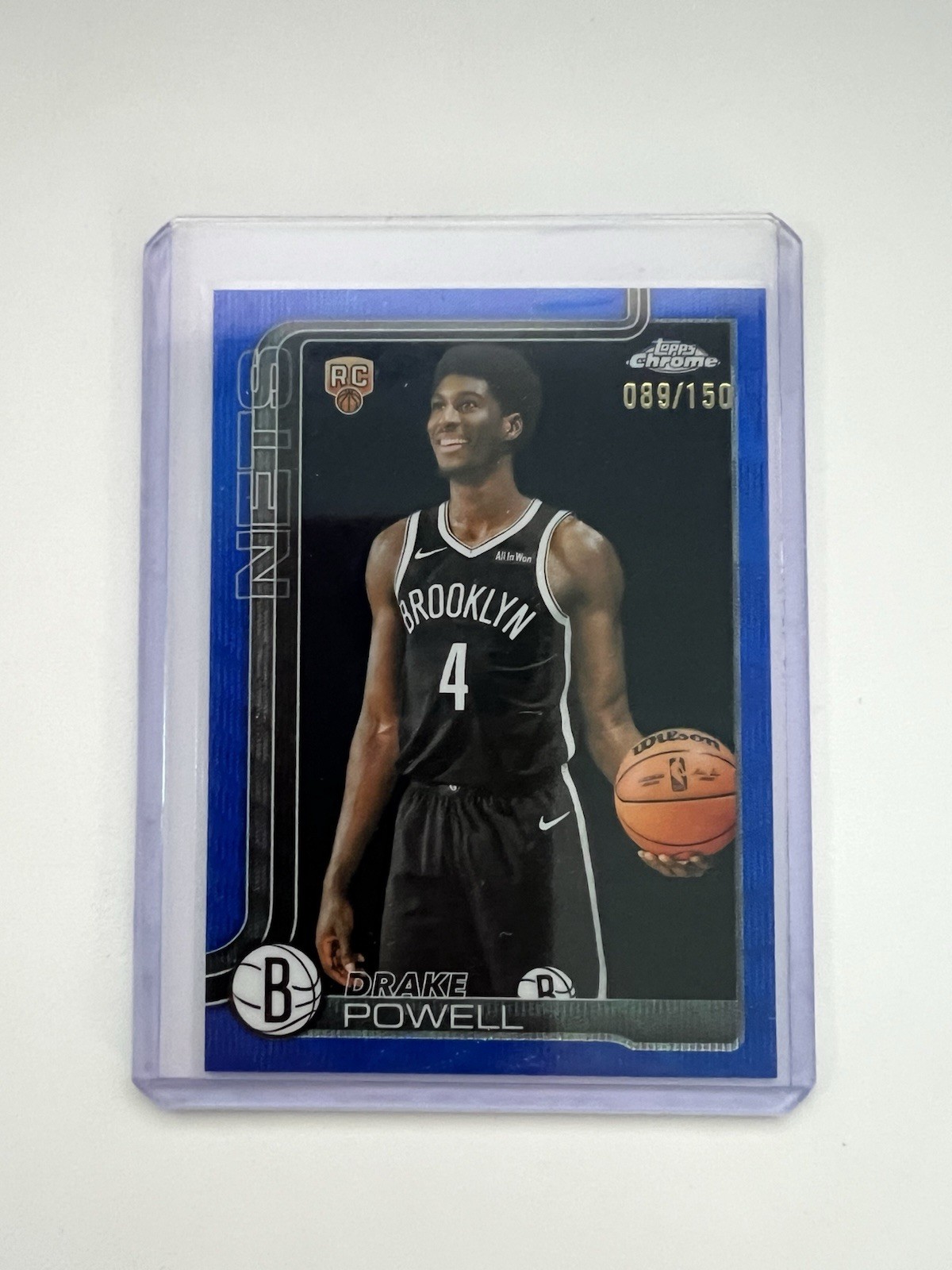 2025-26 Topps Chrome Drake Powell #272 Rookie Blue Refractor /150 🔥 Nets