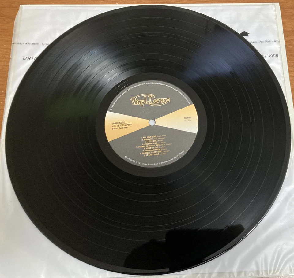 John Mayall Blues Breakers with Eric Clapton VINYL LOVERS 180G AUDIOPHILE NM LP - Image 3 of 3