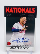 2021 Topps - 1986 Topps Baseball Autographs Juan Soto #86A-JSO