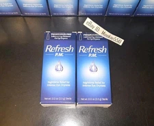 EXP 06/2028+! 2 Box REFRESH PM P.M. Preservative-Free Eye Ointment .12oz (3.5g)