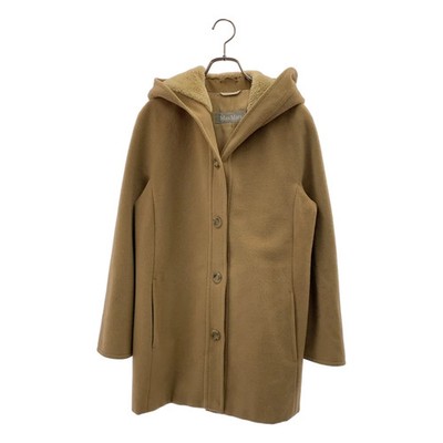 Max Mara Wool Hooded Coat 40 Womens Used