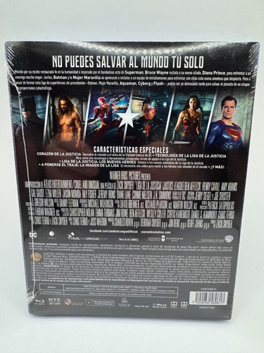 Liga De La Justicia Blu-ray NEW IN PLASTIC Justice League SPANISH VERSION - Imagen 2 de 2