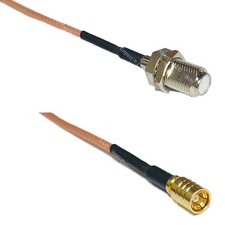 RG316 F FEMALE to SMB FEMALE RF Cable Rapid-SHIP LOT