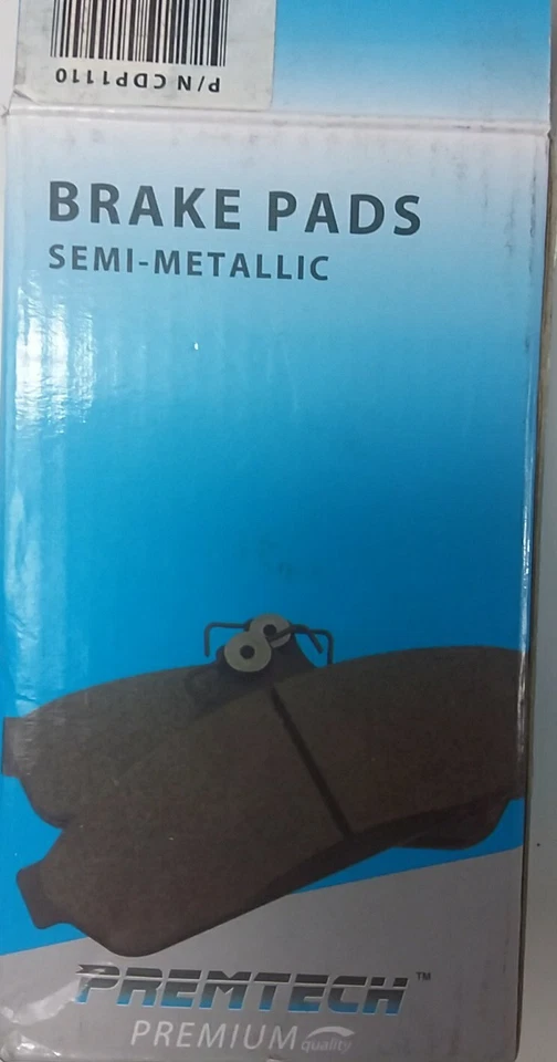 Premtech CDP1110 Disc Brake Pads same as DB1110 Front Holden apollo 1991-1993 JL - Image 4 of 4