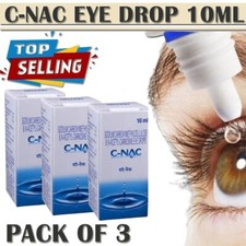 3x 10ml Cataract Eye Drops,Glaucoma, Non-Carnosine NAC , Can Cataracts C Bright