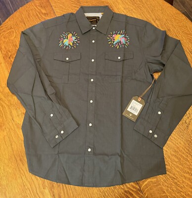 NWT Howler Bros. Gaucho vented quick dry snapshirt Dos Gallos RARE Large