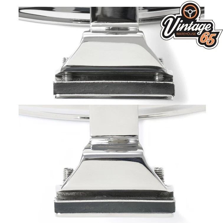 Classic Car Overtaking Mirror Adjustable Stainless Steel Quarter Light Mount - Image 3 of 3