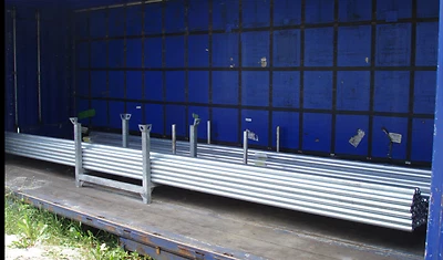 MARKENLOS Gerüstrohr Stahl 48,3mm, 250 cm lang Zaunpfosten neu +