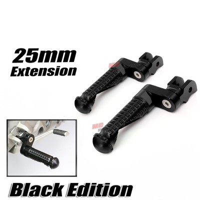 MPRO 1 inch Adjustable Black Front Foot Pegs For Buell M2 Cyclone All Year