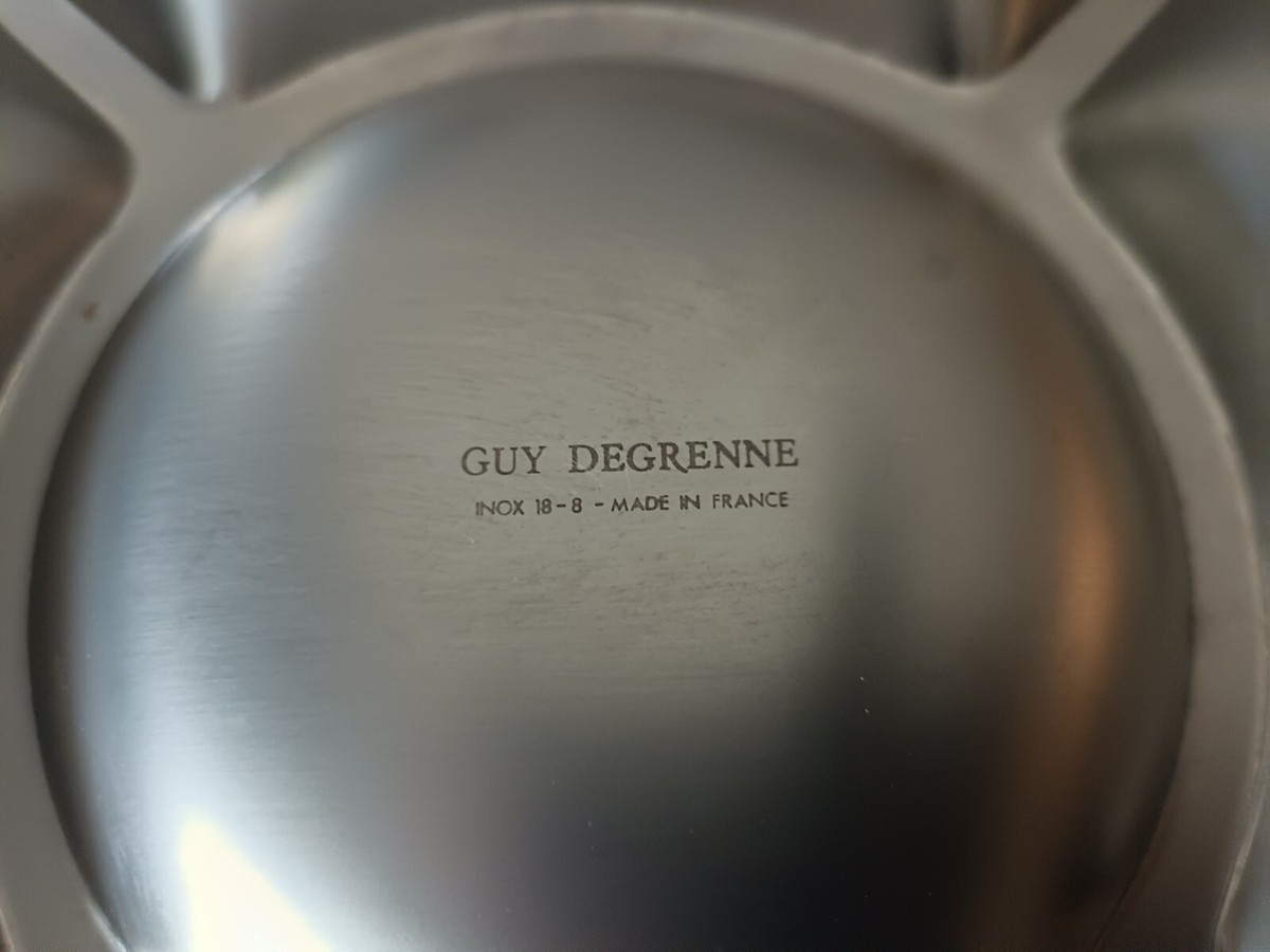Plat à Tapas Compartimenté Guy Degrenne – Inox Argenté, Vintage, état Neuf