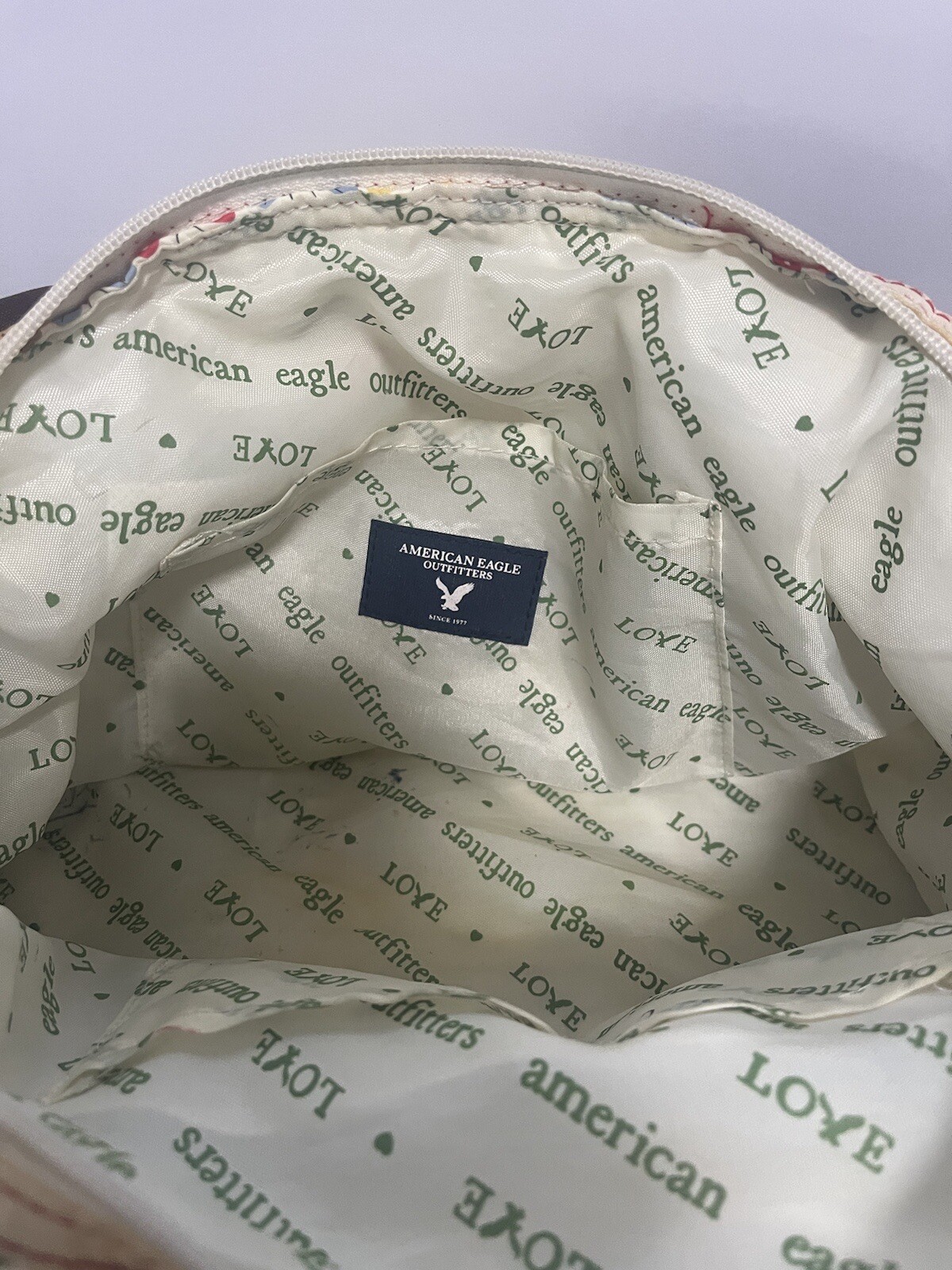 American Eagle multi colored butterfly Handbag Y2K - image 6