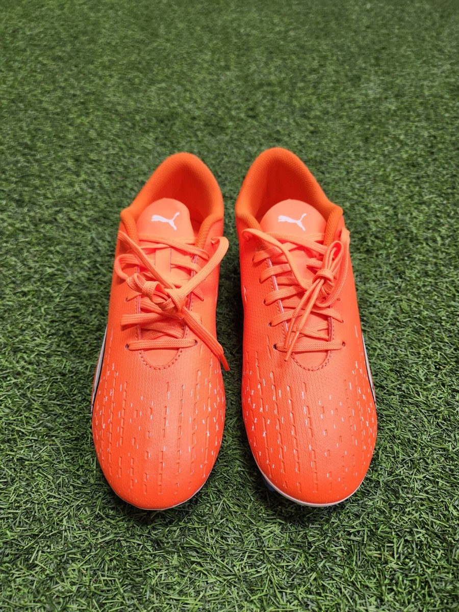 Puma Ultra Play Fg Men's Soccer Shoes Ultra Orange-Puma White-Blue