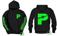 Powerstroke Green Front  Back Logo Black Hoodie BUY 2 HOODIES GET FREE TEE