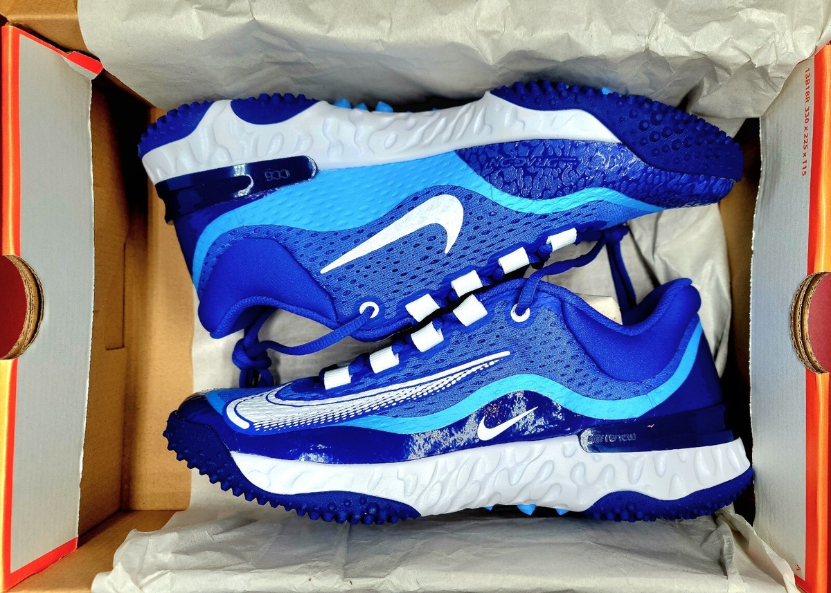 Nike Alpha Huarache Elite Turf Shoes Royal Blue DJ6523-414 Men