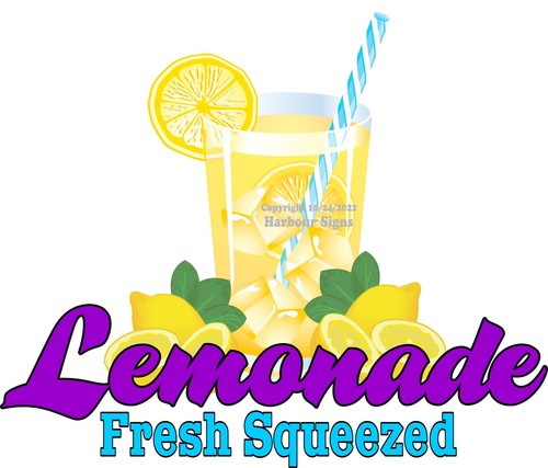 Adesivo concessione insegna food truck limonata fresca spremuta DECAL (scegli misura) - Foto 1 di 3