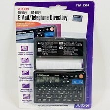 Aurora TM200 Organizer Telephone E-Mail Directory World Currancy Converter