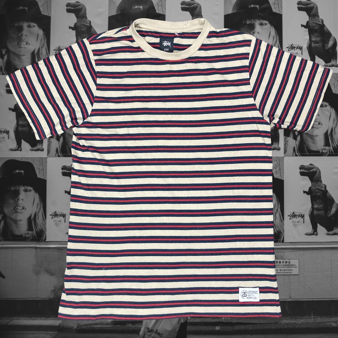 1990s USA製 \"old stussy\" L/S shirt Vintage 90s Stussy International Long Sleeve T-Shirt L Made