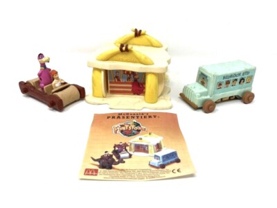 3er Set Mc Donalds Junior-Tüte 1994 - The Flintstones (W60)