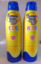 2 Pack - Banana Boat KIDS Free SPF 50+, Clear Spray, 6 oz each 1.83 per gallon