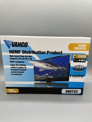 VANCO EVOLUTION VIDEO EXTENDER HDMI OVER CAT5e 4K 3D 1080P EXTENDER 280723 NEW