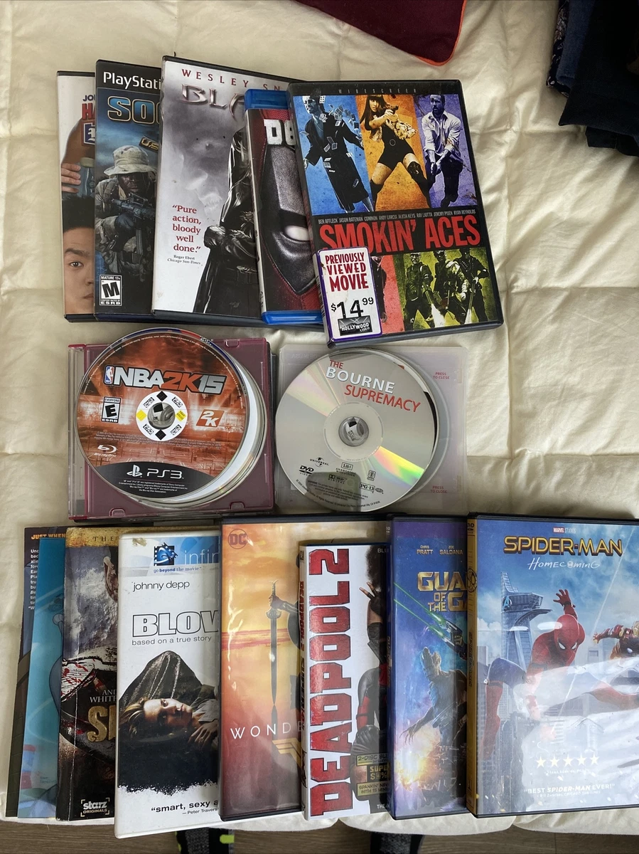 Assorted Teen/Adult DVDs BluRays PlayStation PS Games Marvel DC Comedy  Action