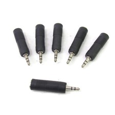  6-pcs 1/8" Stereo Male Plug to 1/4" Female Stereo Jack Audio Adapter