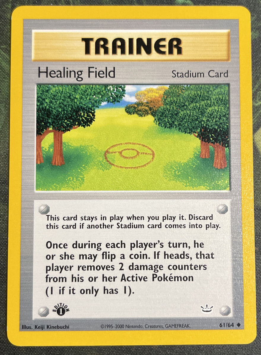 1st Edition Healing Field 61/64 - Neo Revelation - Near Mint