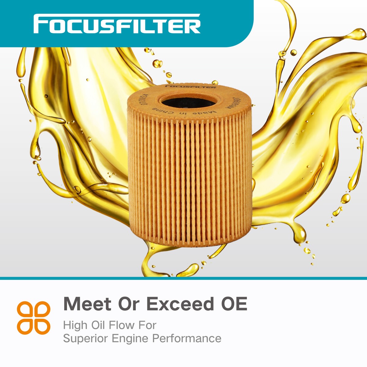 HU711/51X Oil Filter Compatible with Mini Cooper 11427622446