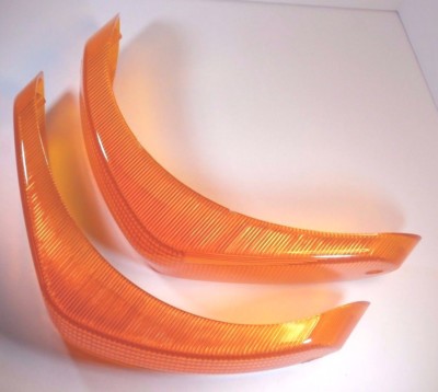 AMBER FRONT TURN SIGNAL LENS SET VOLKSWAGEN TYPE3 FASTBACK SQUAREBACK 1970-1973