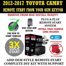 Remote Start Kit for 2012-2017 TOYOTA CAMRY PTS Plug and Play 3X Lock
