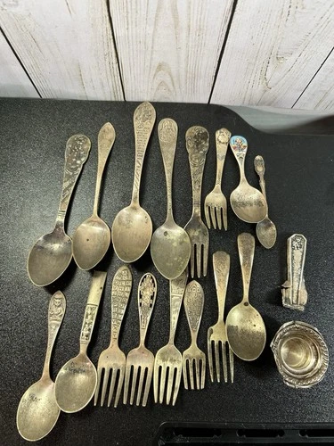 Sterling Silver Lot Antique Flatware Solid 925 Jewelry 11.1oz 315 gms Scrap Melt