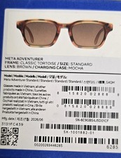 Meta Adventurer Standard Smart Glasses Classic Tortoise Frame Brown Lens