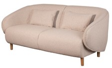 Loungesofa Alezio inkl. Knuffelkissen - Dreisitzer - beige