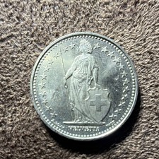 Schweiz &frac12; Franken 2013 Helvetia M&uuml;nze Kupfer-Nickel silberfarben Einzelst&uuml;ck