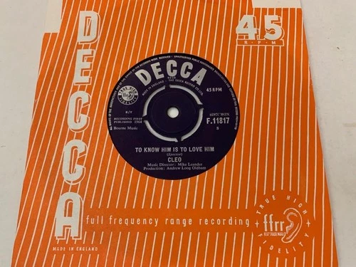 CLEO To Know Him Is To Love Him ROLLING STONES 1964 UK Decca F11817 EXCELLENT