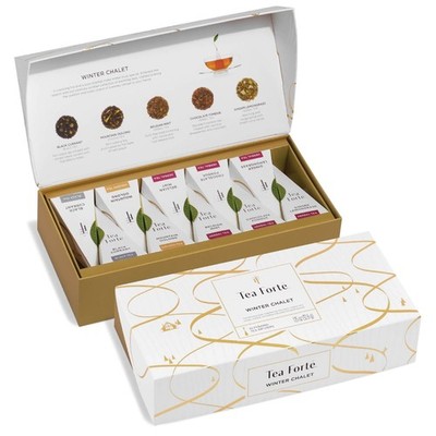 Tea Forte Tea Sampler, 10 Pyramid Infuser Bags, Premium Tea Gift Set