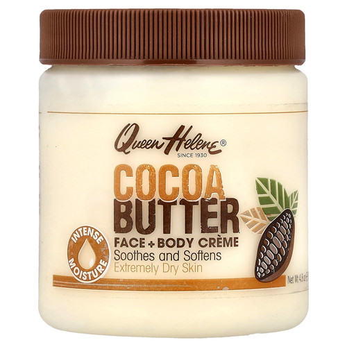 Face + Body Creme, Cocoa Butter, Extremely Dry Skin, 4.8 oz (136 g)