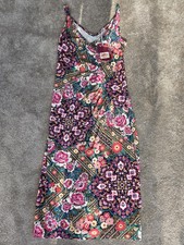 Joe Browns Size 10 New Bright Floral Tile Print Dress Holiday Stretch