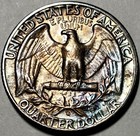 1964 D 25C Washington Quarter 25C Rainbow Toned Unbelievably Attractive (B) — photo 2