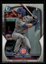 Michael Carico 2023 Bowman Draft Chrome Refractor Card #BDC-170