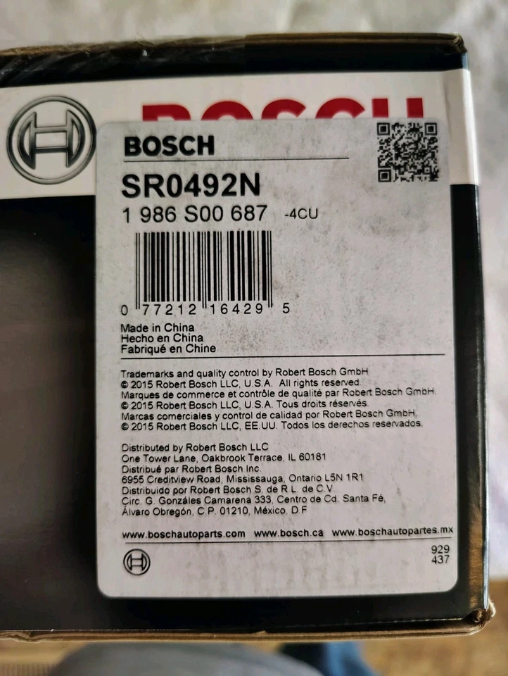 Bosch SR0492N Starter Motor for BMW E82 E88 E83 E90 E60 E70 E71 330i 525i Foto 4 de 4