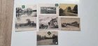 Lot 7 postcards postcard 37 train Esvres animated station circa 1900