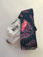Vera Bradley Wide Lanyard in BRILLIANT CANOPY BIRDIES NAVY NWT