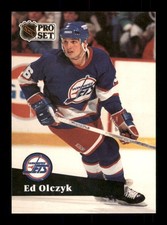  265 Ed Olczyk  Jets 1991 Proset Hockey Sports Trading Card 