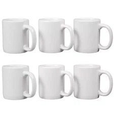 12 Oz. White Stoneware Mug (Set of 6)