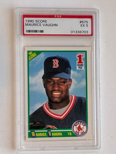 1990 Score Maurice Vaughn Rookie Card – Graded 5 EX . rookie card picture