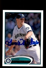 Signed Baseball Card Auto Tom Wilhelmsen 2012 Topps #US18 Seattle Mariners